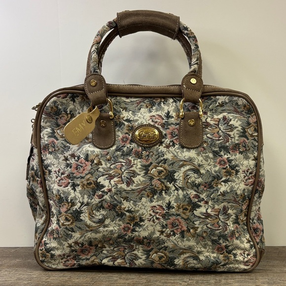 Ricardo of Beverly Hills Floral Tapestry Weekender Travel Bag - Picture 1 of 11